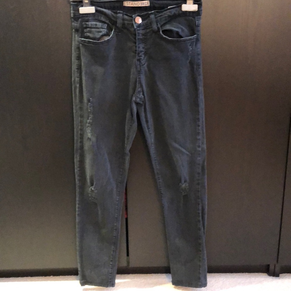 Ladies Standerd Black Skinny Jeans